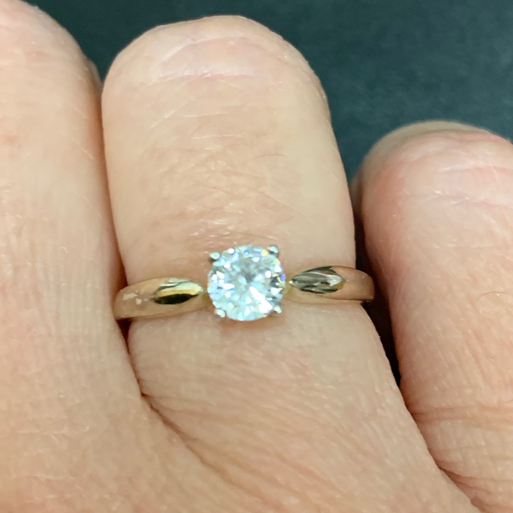Silver and Cubic Zirconia Ring